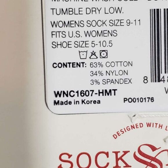 NWT Reindeer holiday socks womens shoe 5-10.5 - Picture 4 of 5